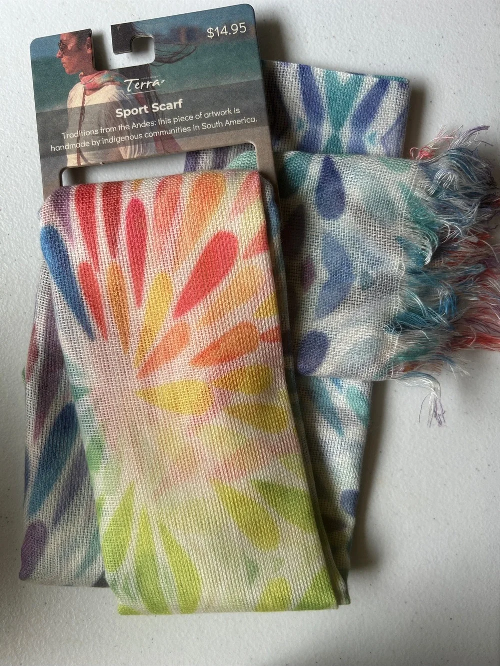 Terra Natural Designs Handmade Sport Scarf NWT